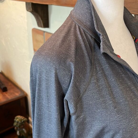 Sherpa Heather Gray 1/4 Zip Pullover, size L - Picture 6 of 13
